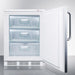 Summit 24 In. Wide All-Freezer with 3.5 cu. ft. Capacity, Right Hinge, Manual Defrost, Approved for Medical Use, Factory Installed Lock, - VT65MLSS