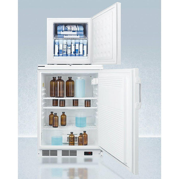 Summit 24 In. Wide All-Refrigerator/All-Freezer Combination - FF7LW-FS24LSTACKPRO