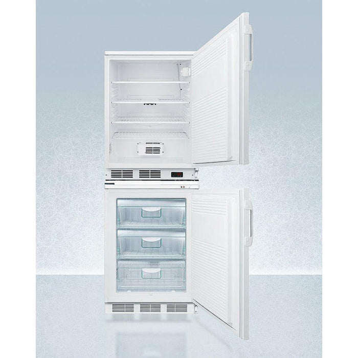 Summit 24 In. Wide All-Refrigerator/All-Freezer Combination - FF7LW-VT65MLSTACKPRO