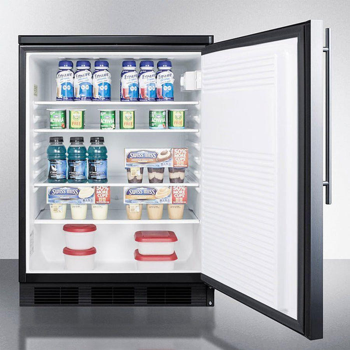 Summit 24 in. Wide All-refrigerator - FF7LBLKSS