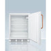 Summit 24 in. Wide All-refrigerator with Antimicrobial Pure Copper Handle - FF7LWTBC