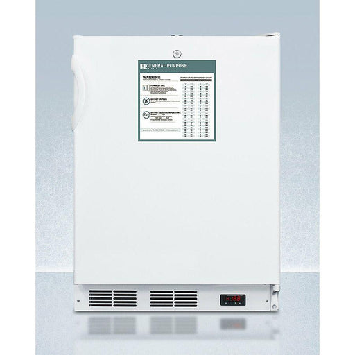 Summit 24 in. Wide Built-In All-Freezer, ADA Compliant with 3.5 cu. ft. Capacity, Field Reversible Doors, Right Hinge, Manual Defrost - VT65MLBIADAGP