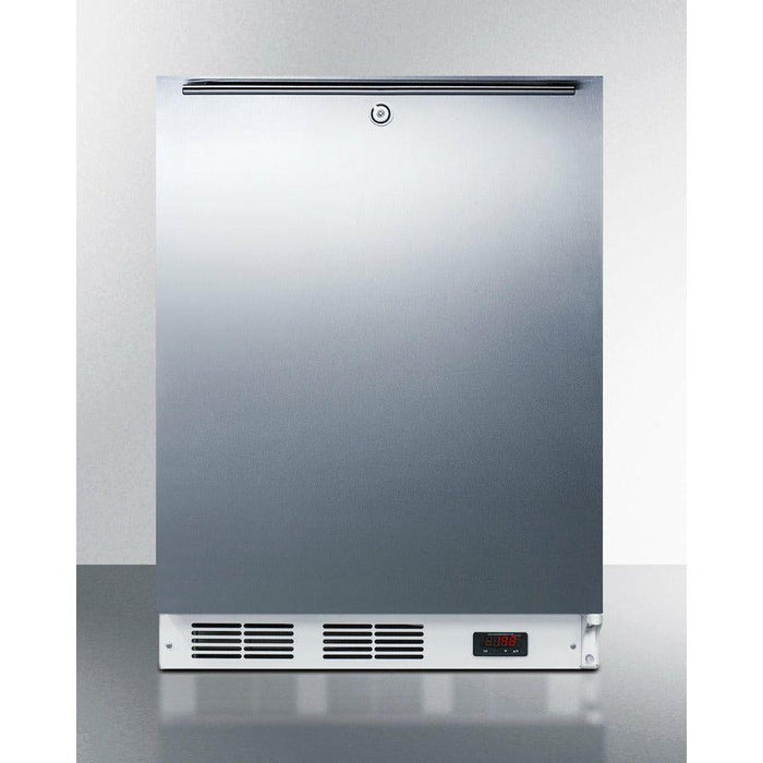 Summit 24 In. Wide Built-In All-Freezer, ADA Compliant with 3.5 cu. ft. Capacity, Right Hinge, Manual Defrost, ADA Compliant, Approved for Medical Use - VT65MLBISS