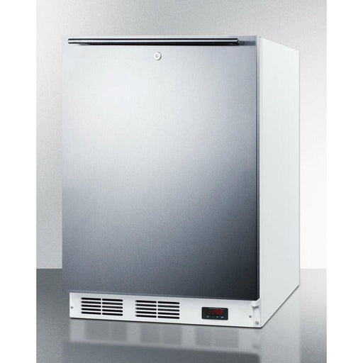 Summit 24 In. Wide Built-In All-Freezer, ADA Compliant with 3.5 cu. ft. Capacity, Right Hinge, Manual Defrost, ADA Compliant, Approved for Medical Use - VT65MLBISS