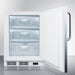 Summit 24 In. Wide Built-In All-Freezer, ADA Compliant with 3.5 cu. ft. Capacity, Right Hinge, Manual Defrost, ADA Compliant, Approved for Medical Use - VT65MLBISS