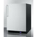 Summit 24 in. Wide Built-In All-Freezer with High-Temperature Alarm, Adjustable Chrome Shelves, Temperature Memory Function, Frost-Free, Open Door Alarm, Built-In Capable, Professional Handle, Fingerprint Resistant - SCFF53BX