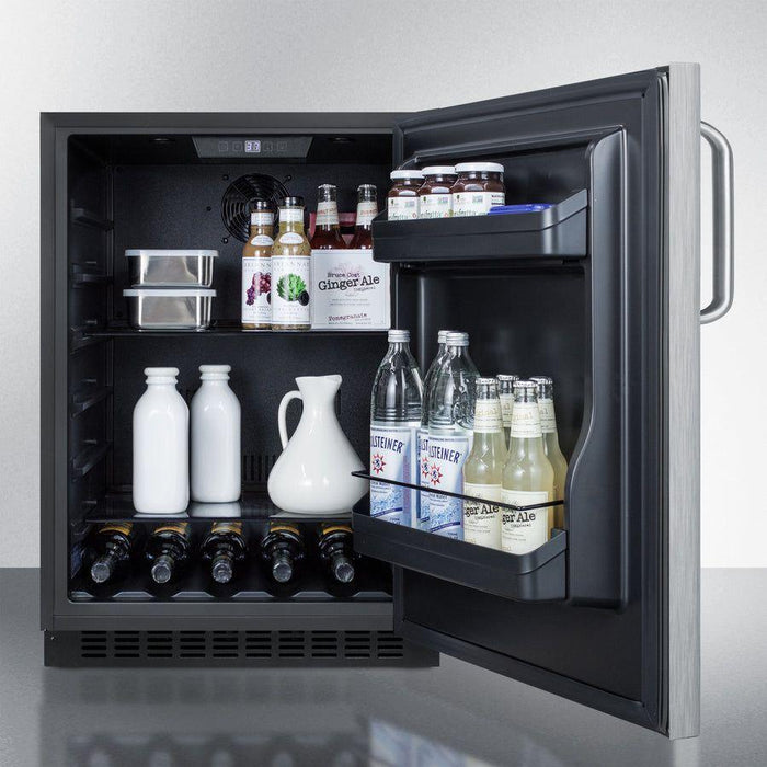 Summit 24 in. Wide Built-In All-Refrigerator, ADA Compliant - AL54CSSTB