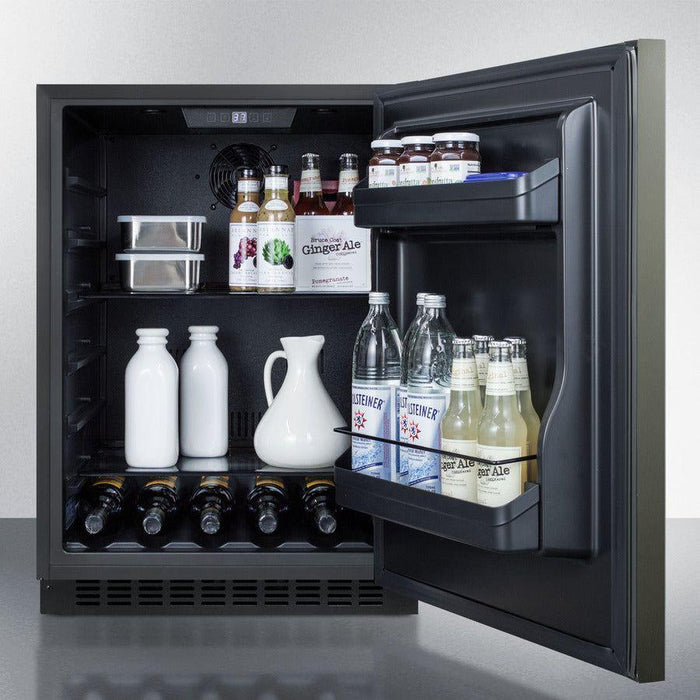 Summit 24 in. Wide Built-In All-Refrigerator, ADA Compliant - AL54KSHH