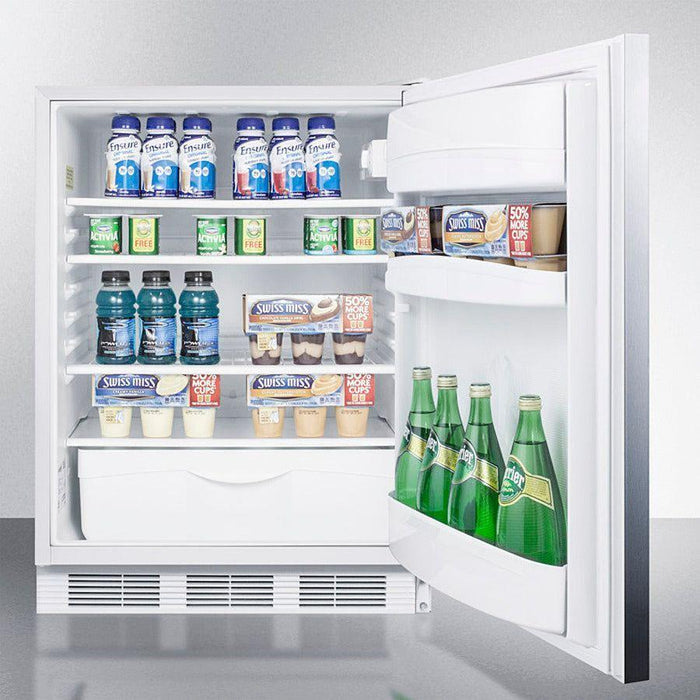 Summit 24 in. Wide Built-In All-Refrigerator, ADA Compliant - FF6LWBI7SS