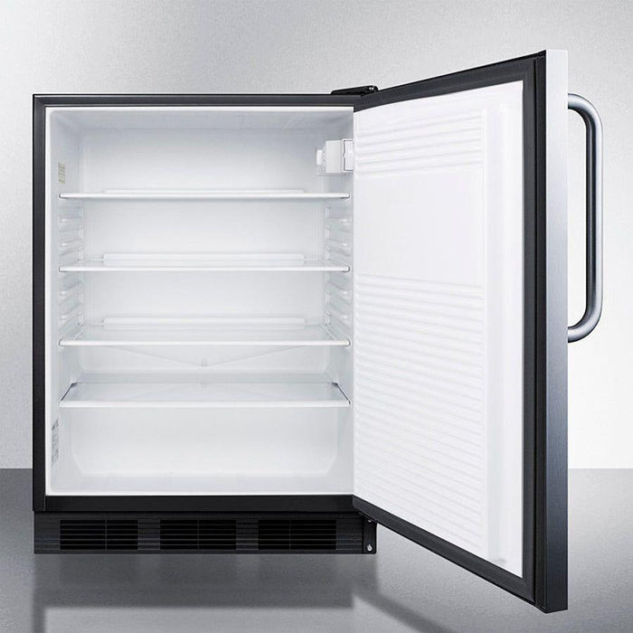 Summit 24 in. Wide Built-in All-Refrigerator, ADA Compliant - FF7LBLKBISS