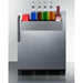 Summit 24 in. Wide Built-In All-Refrigerator, ADA Compliant, with Speed Rail - FF7BKBISSTBADASR