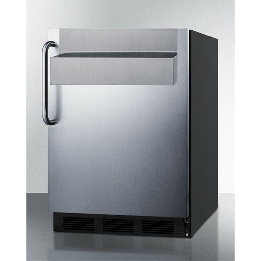 Summit 24 in. Wide Built-In All-Refrigerator, ADA Compliant, with Speed Rail - FF7BKBISSTBADASR