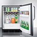 Summit 24 in. Wide Built-in All-refrigerator - FF63BKBISS