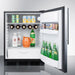 Summit 24 in. Wide Built-in All-refrigerator - FF63BKBISS