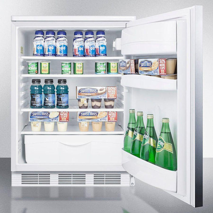 Summit 24 in. Wide Built-In All-Refrigerator - FF6LWBI7SS