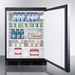 Summit 24 in. Wide Built-in All-refrigerator - FF7LBLKBISS