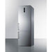 Summit 24 in. Wide Built-In Bottom Freezer Refrigerator With Icemaker - FFBF249SSBIIM