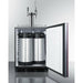 Summit 24 in. Wide Built-In Coffee Kegerator, ADA Compliant (Panel Not Included) - SBC58BLBIADAIFCMTWIN