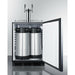 Summit 24 in. Wide Built-In Cold Brew Coffee Kegerator, ADA Compliant - SBC58BLBIADACFTWIN