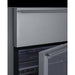 Summit 24 in. Wide Built-In Commercial Beverage Refrigerator With 4.76 cu. ft. Capacity, Top Drawer, Cantilevered Chrome Shelves, Double-Pane Tempered Glass Door - SCR615TD