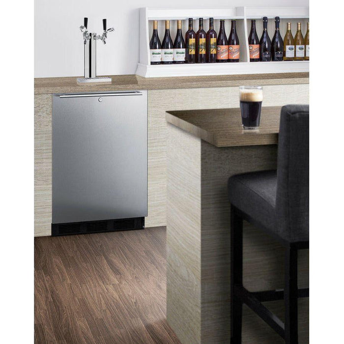 Summit 24 in. Wide Built-In Kegerator, ADA Compliant - SBC58BLBIADALock