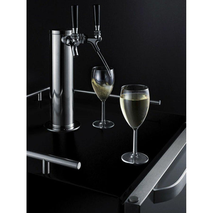 Summit 24 in. Wide Built-In Outdoor Wine Kegerator - SBC696OSWKD