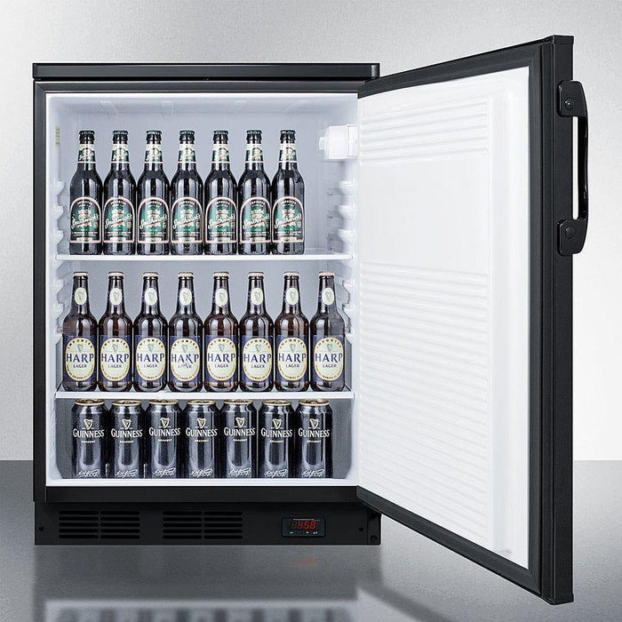 Summit 24 in. Wide Built-In Pub Cellar (Panel Not Included) - FF7LBLKBIPUB