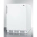 Summit 24 in. Wide Built-In Refrigerator-Freezer, ADA Compliant with 5.1 cu. ft. Capacity, 2 Glass Shelves, Right Hinge with Reversible Doors, Crisper Drawer, Cycle Defrost, ADA Compliant, Adjustable Glass Shelves - CT661WBIADA