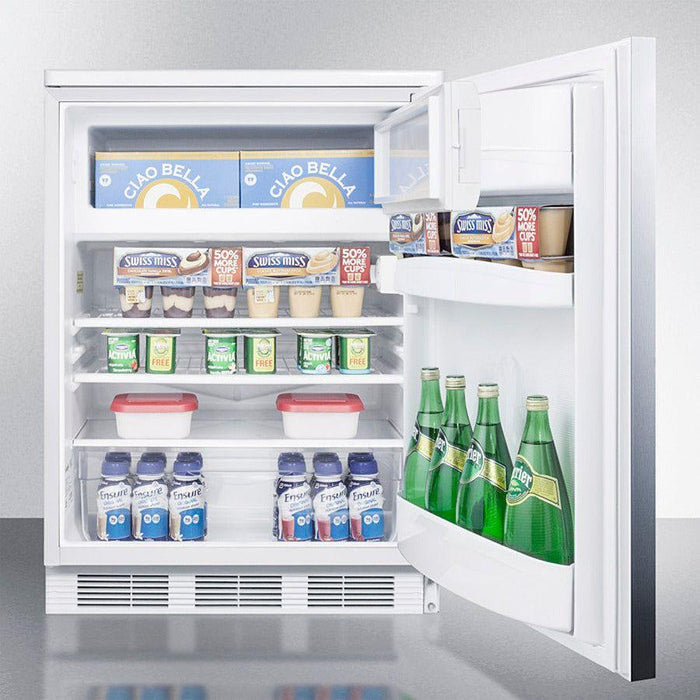 Summit 24 in. Wide Built-In Refrigerator-Freezer - CT66LWBISSH