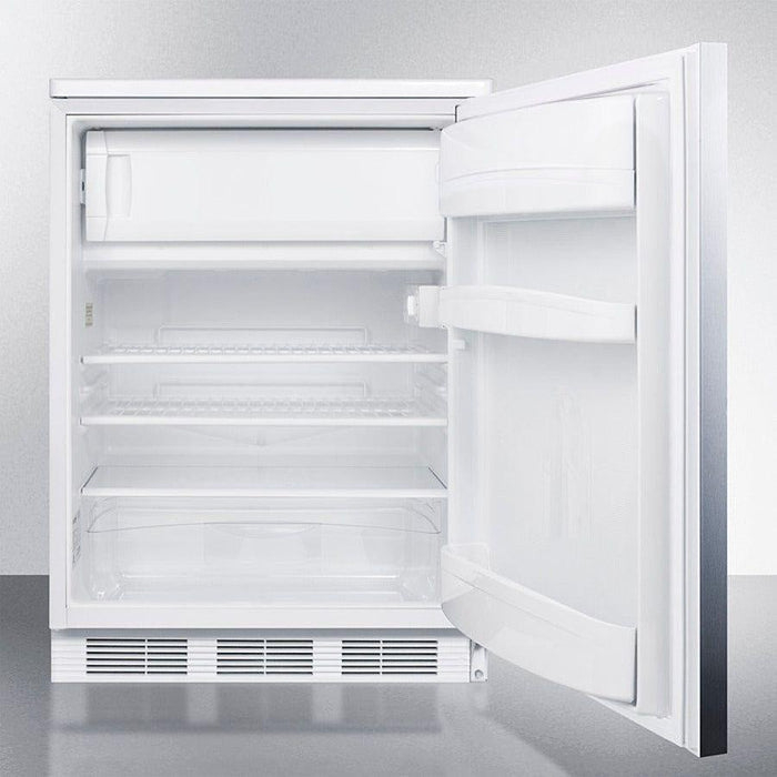 Summit 24 in. Wide Built-In Refrigerator-Freezer - CT66LWBISSH