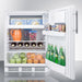 Summit 24 in. Wide Built-In Refrigerator-Freezer with 5.1 cu. ft. Capacity, 2 Glass Shelves, Right Hinge with Reversible Doors, Crisper Drawer, Cycle Defrost, CFC Free, Wine Shelf - CT661WBI