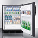 Summit 24 in. Wide Exterior Fan Built-in All-refrigerator - FF6BKBI