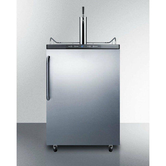 Summit 24 in. Wide Kegerator 5.7 cu. ft. Freestanding Beer Dispenser - SBC635M