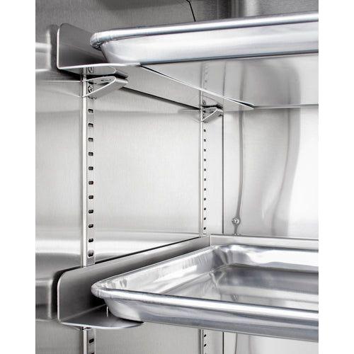 Summit 24 in. Wide Mini Reach-In Beverage Center with Dolly - SCR1156RI