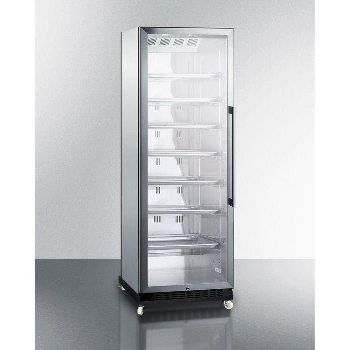 Summit 24 in. Wide Mini Reach-In Beverage Center with Dolly - SCR1401