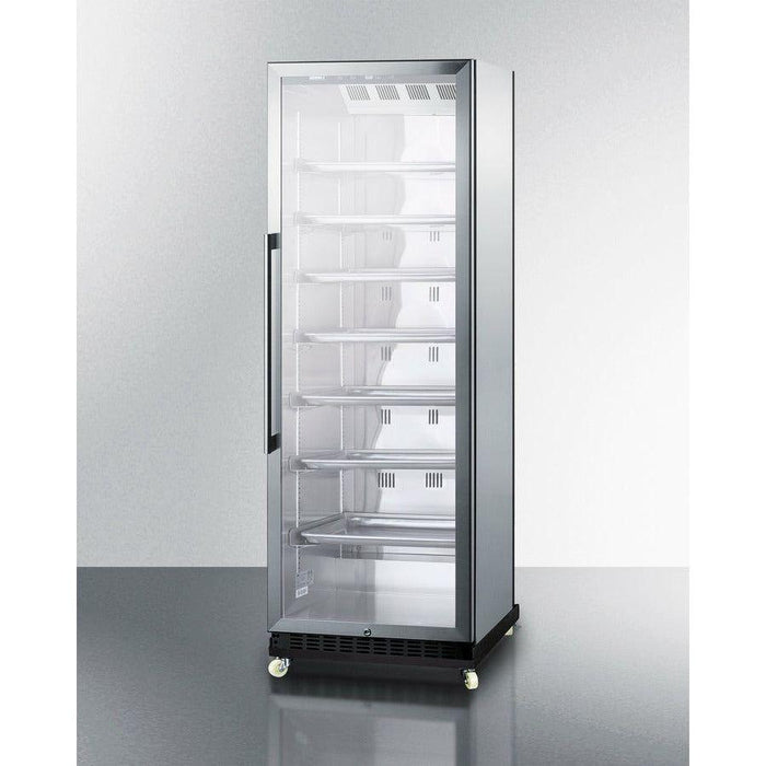 Summit 24 in. Wide Mini Reach-In Beverage Center with Dolly - SCR1401