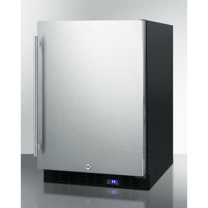 Summit 24 in. Wide Outdoor All-Freezer With Icemaker (Panel Not Included) with 4.72 cu.ft. Capacity, Right Hinge, Frost Free Defrost, Ice Maker, Digital Thermostat, Factory Installed Lock - SPFF51OS