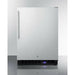 Summit 24 in. Wide Outdoor All-Freezer With Icemaker with 4.72 cu.ft. Capacity, Right Hinge, Frost Free Defrost, Ice Maker, Digital Thermostat, Factory Installed Lock - SPFF51OSSS