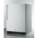 Summit 24 in. Wide Outdoor All-Refrigerator with 4.6 cu. ft. Capacity, 3 Glass Shelves, Right Hinge with Reversible Doors, with Door Lock, Frost Free Defrost Energy Star Certified - SPR627OSCSS