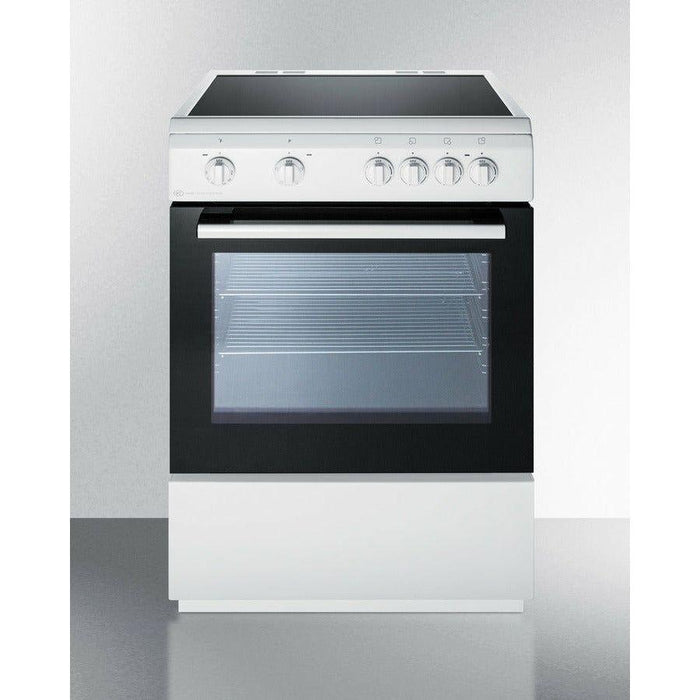 Summit 24 in. Wide Smooth Top Electric Range - CLRE24WH