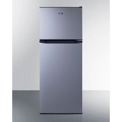 Summit 24 in. Wide Top Mount Refrigerator-Freezer With Icemaker - FF1293SSIM