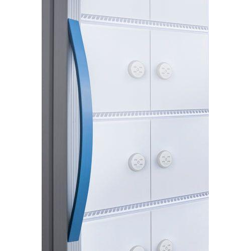 Summit Refrigerators Summit 24" Upright Vaccine Refrigerator 15 Cu.Ft. with Interior Lockers, Door Lock, Right Hinge with Reversible Doors, Automatic Defrost, CFC Free, Eco-Friendly Refrigerant, LED Light - ARG15PVLOCKER