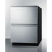 Summit Refrigerators Stainless Steel Summit 24" Wide 2-Drawer All-Freezer, ADA Compliant - ADFD243