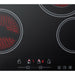Summit Cooktops Summit 24" Wide 230V 4-Burner Radiant Cooktop w/ 4 Elements, Hot Surface Indicator, ADA Compliant, ETL Safety Listed, Schott Ceran Glass, Residual Heat Indicator Light, Digital Touch Controls - CR4B23T