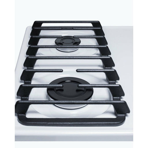 Summit Cooktops Summit 24" Wide 4-Burner Gas Cooktop with 4 Sealed Burners, Cast Iron Grates, Porcelainized Cooking Surface in White - WTL033S