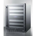 Summit Wine Coolers Stainless Steel Summit 24" Wide, 46 Bottle Capacity Free Standing Wine Cooler with Full Extension Shelving - ALWC532