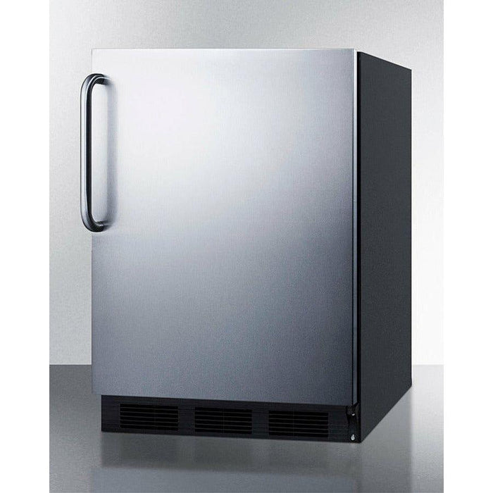 Summit Refrigerators Curved Handle Summit 24" Wide All-Refrigerator - FF6BKSS