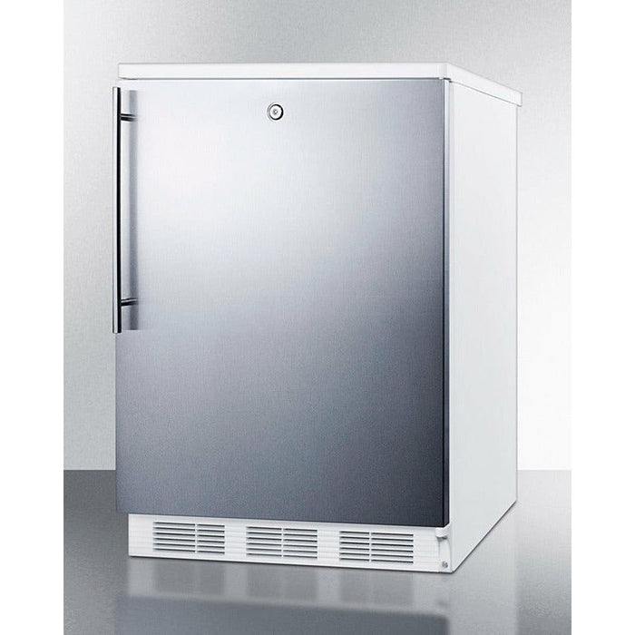 Summit Refrigerators Vertical Handle Summit - 24" Wide All-refrigerator - FF6LW7SS