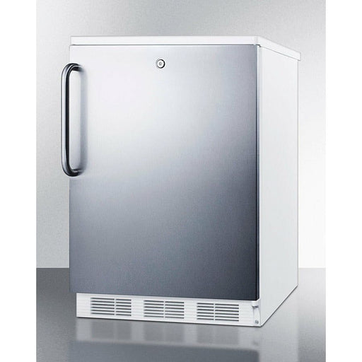 Summit Refrigerators Curved Handle Summit - 24" Wide All-refrigerator - FF6LW7SS