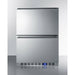 Summit Refrigerators Stainless Steel Summit 24" Wide Built-In 2-Drawer All-Refrigerator - FF642D